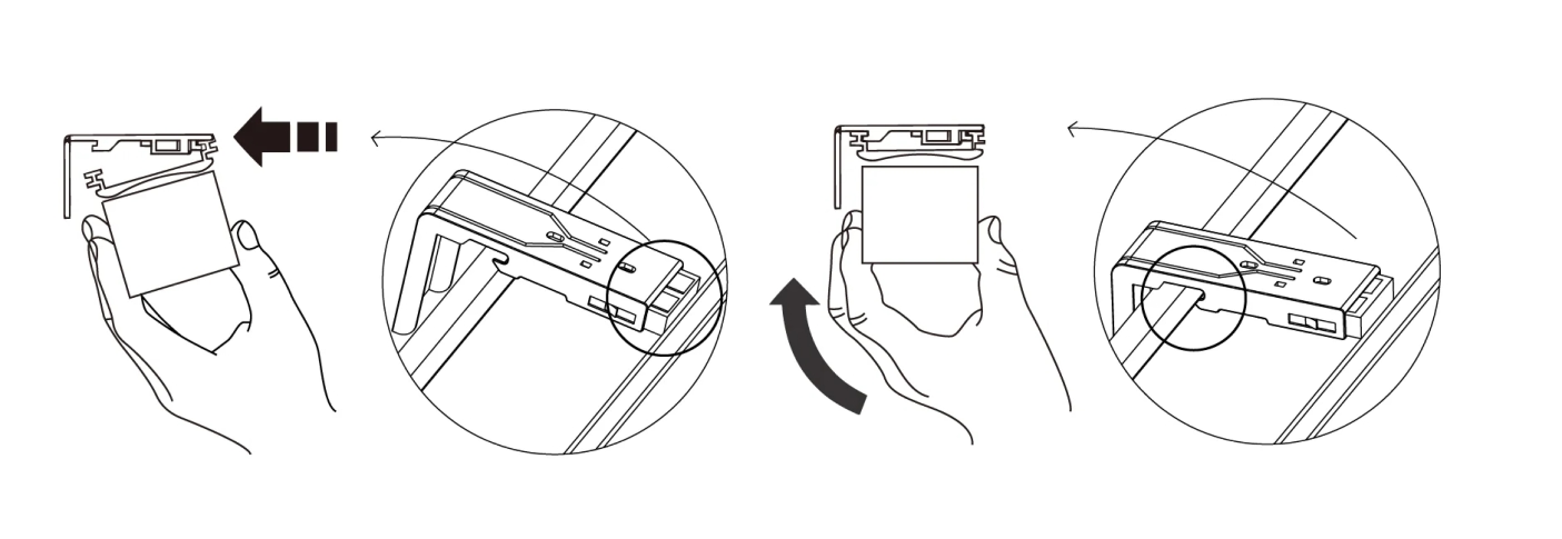 Install shade for inside top mount blinds