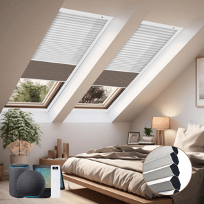 Cellular shades applied to skylights
