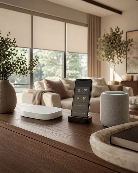 Smart hub and app control setup