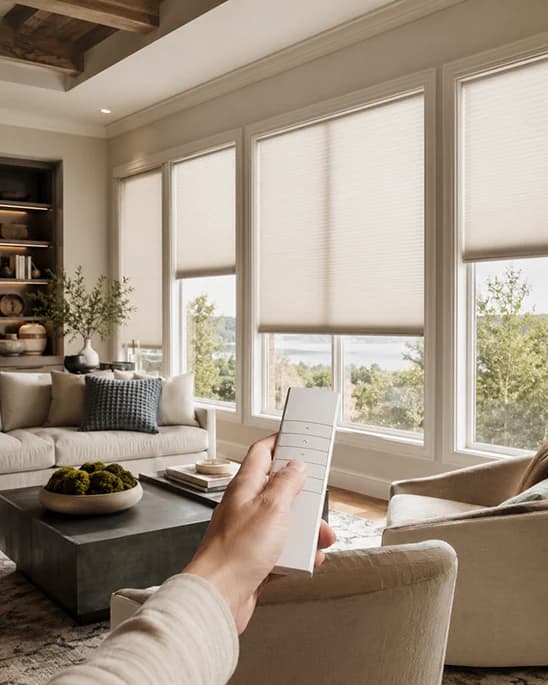 Remote control for multiple motorized shades