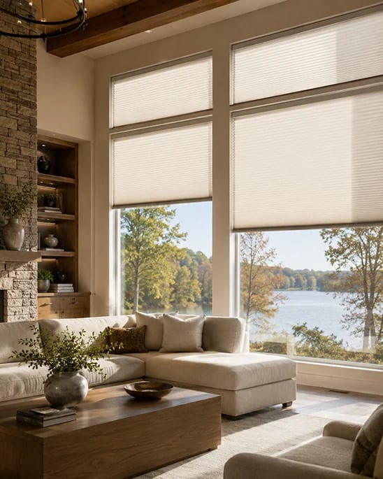 Energy efficient cellular shade design