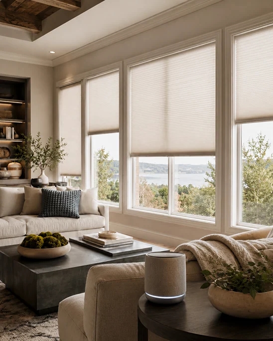 Voice control setup for motorized window coverings